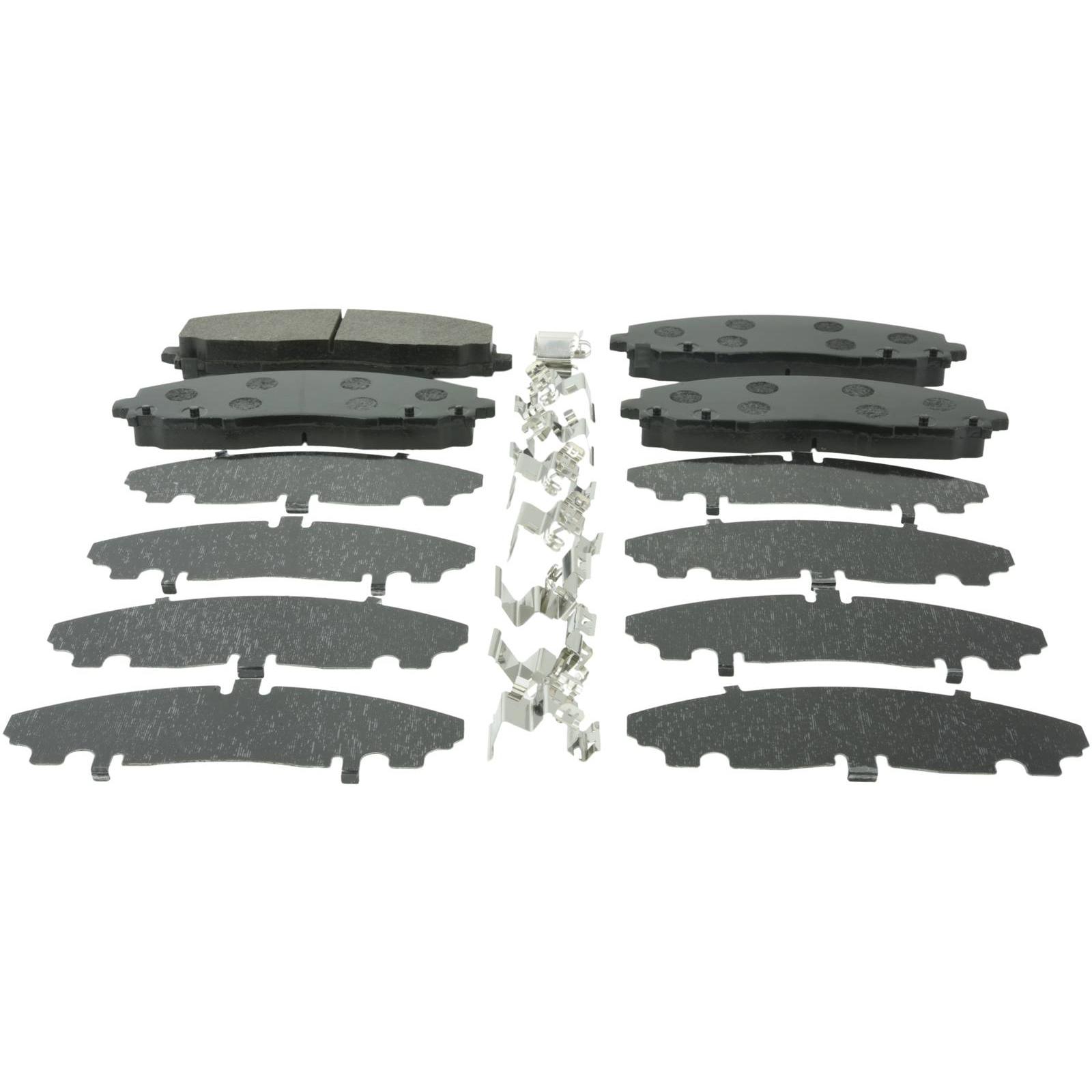 pad kit, disc brake, front - kit (with anti squeal shim, with brackets)