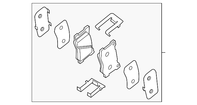 Pad Sub Set,Rr Calip