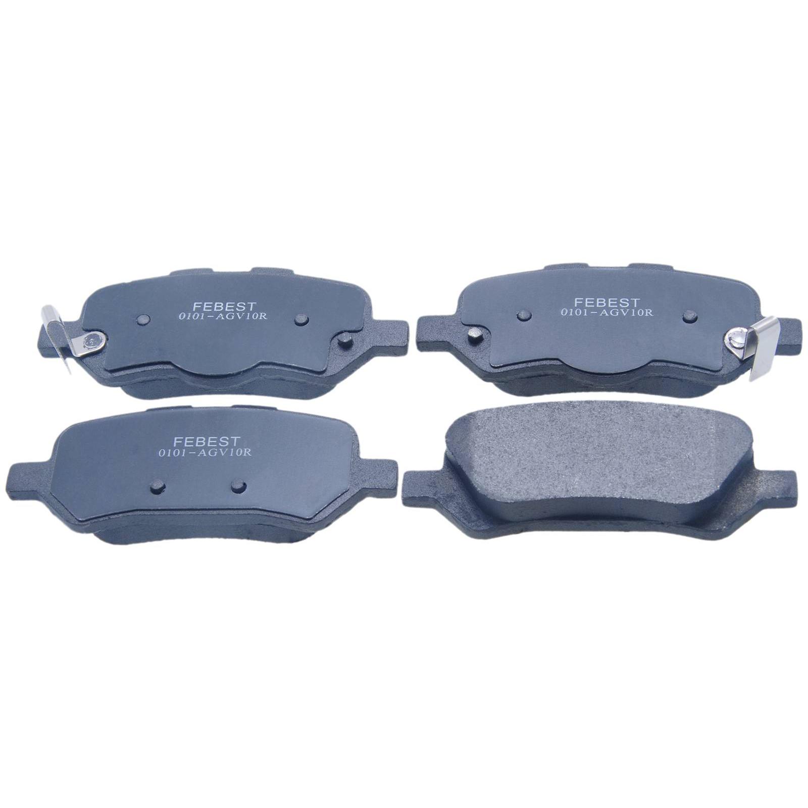 pad kit, disc brake, rear (with anti squeal shim)