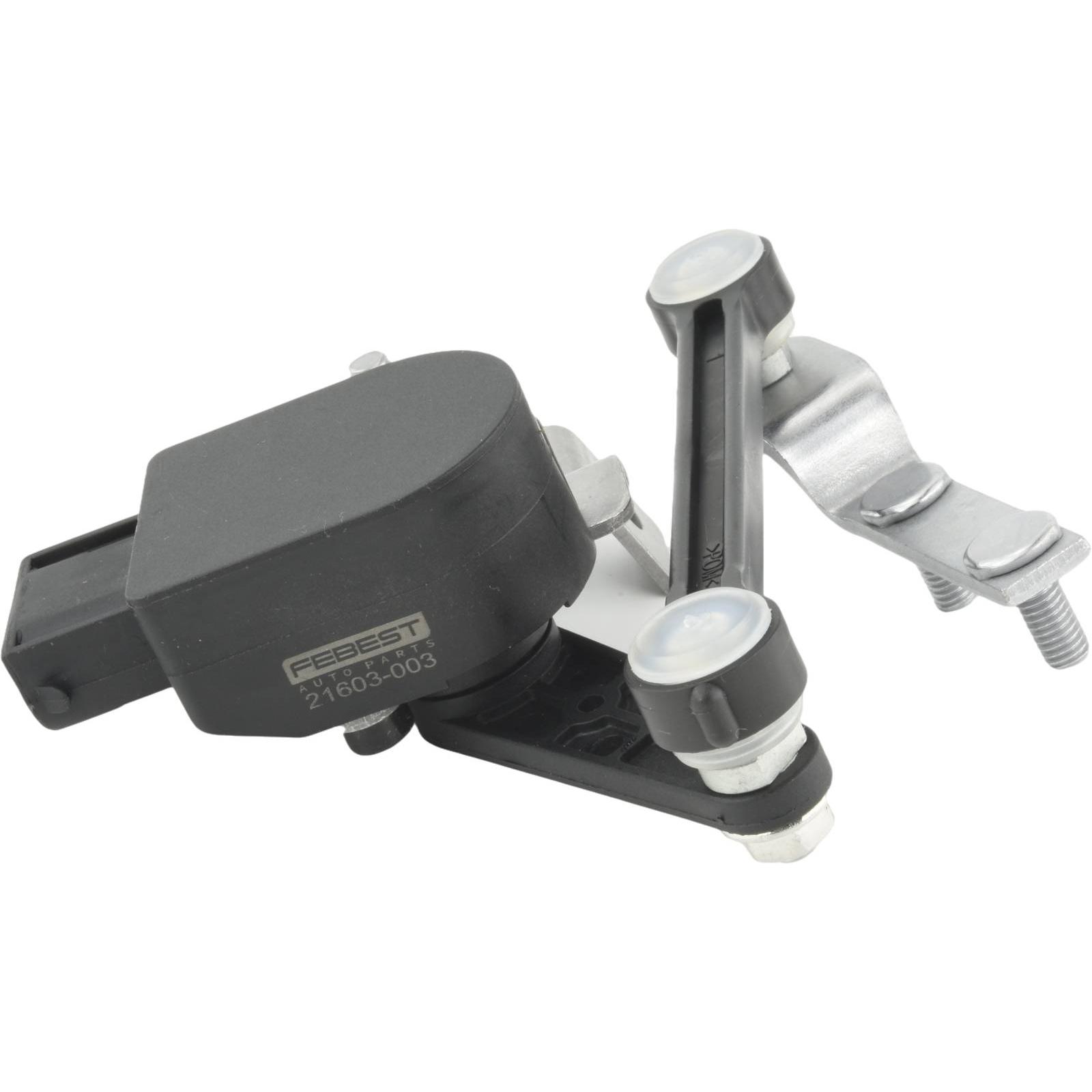 level sensor, rear left (with link, with bracket)