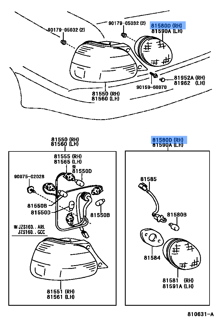 Lamp Assy, Tail Inner Rh