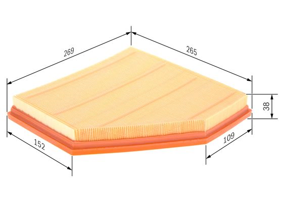 Bosch Air Filter S0270 F026400270 - Premium Engineering for Performance