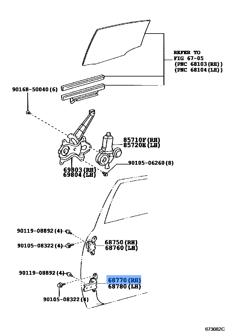 Hinge Assy, Front Door