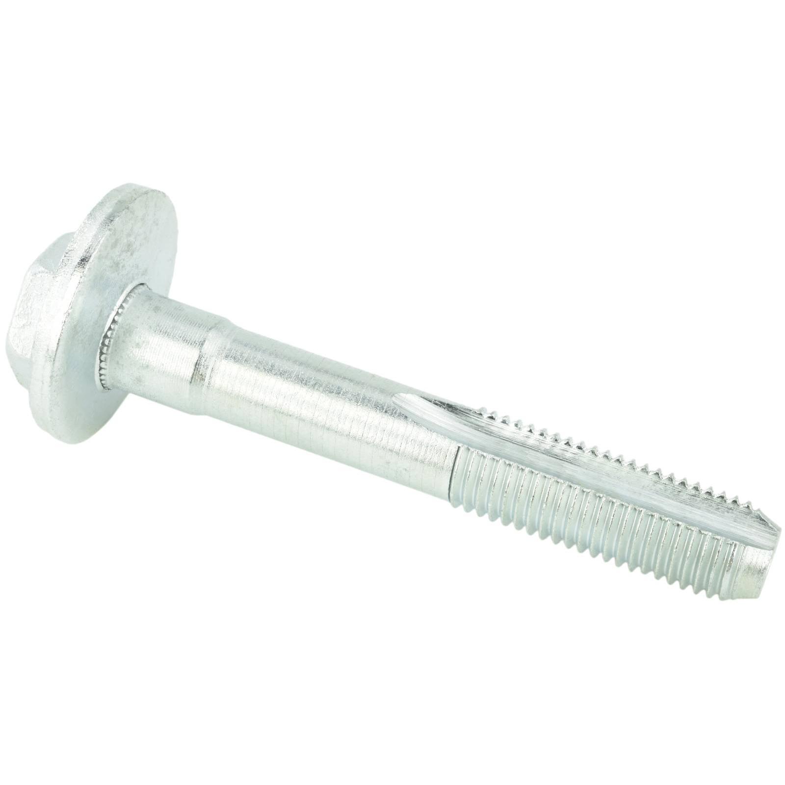 Camber adjusting eccentric bolt