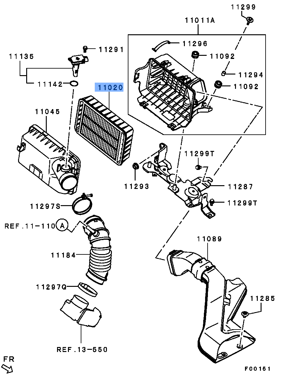 Mitsubishi Genuine MR968274/ 1500A513 Engine Air Filter Fits Pajero