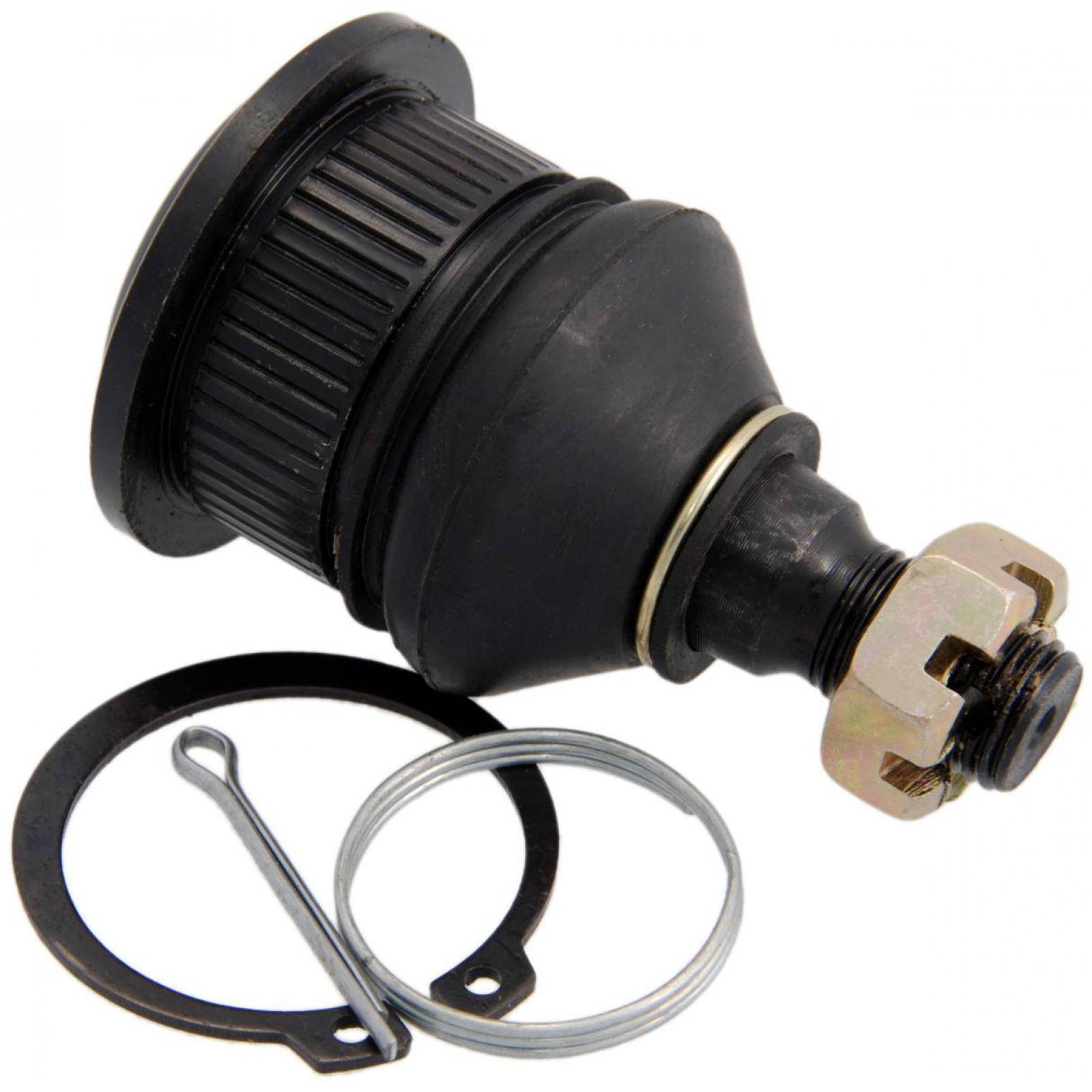 ball joint front lower arm extend the mounting hole to diameter 40 mm. seat 16mm recommended.