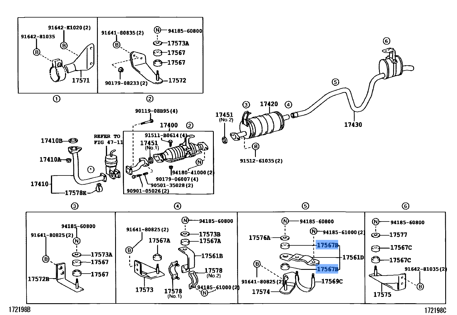 Bracket Exhaust Pipe