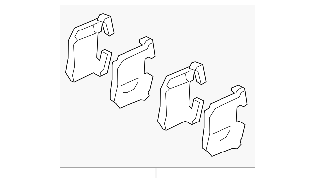 Pad Sub Set,Rr Calip