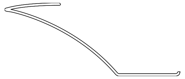 Rear Window Upper Moulding Cover - BMW E90 3-Series Sedan (2006-2011)