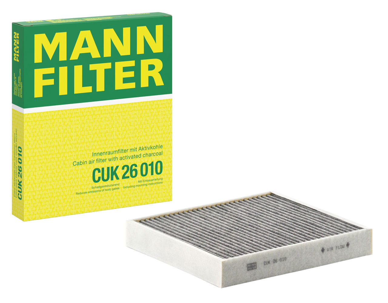 Cabin Air Filter, MANN-FILTER CUK 26 010