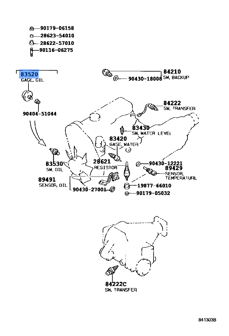 Sensor Assy, Oil Pressure