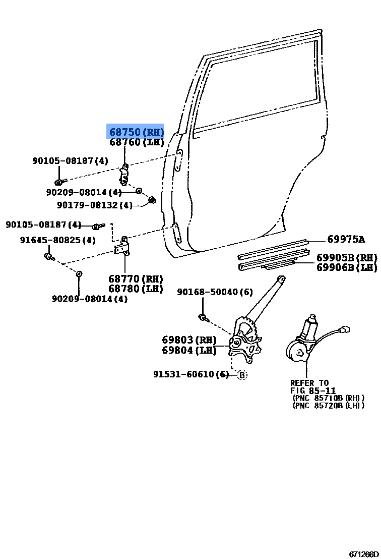 Hinge Assy, Front Door