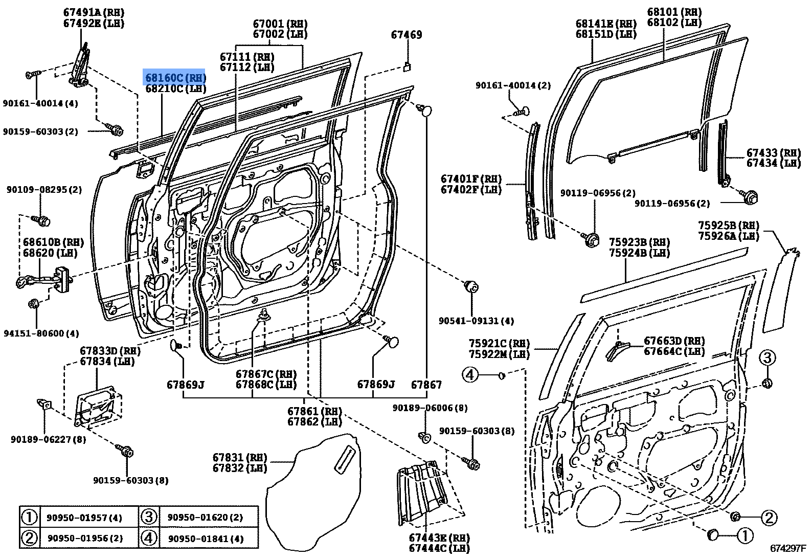 Moulding Assy, Plastic