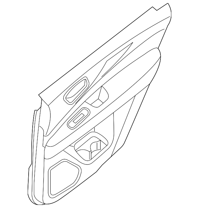 Finisher Assy-Rear Door R