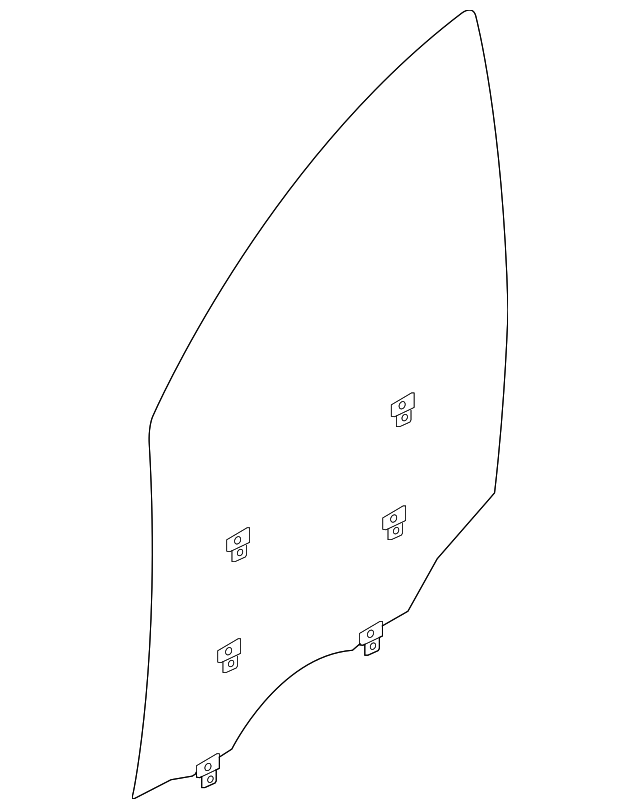 Glass Assy-Door Wind