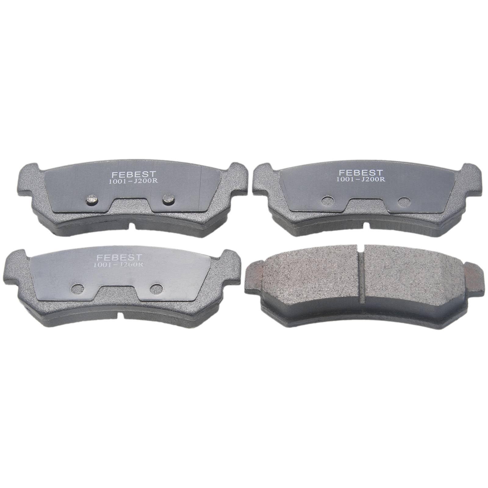 pad kit, disc brake, rear (with anti squeal shim)