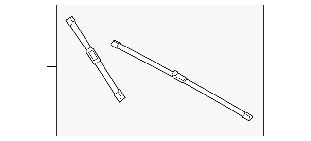 BMW F48 X1 Windshield Wiper Blades 61615A27D68 OEM