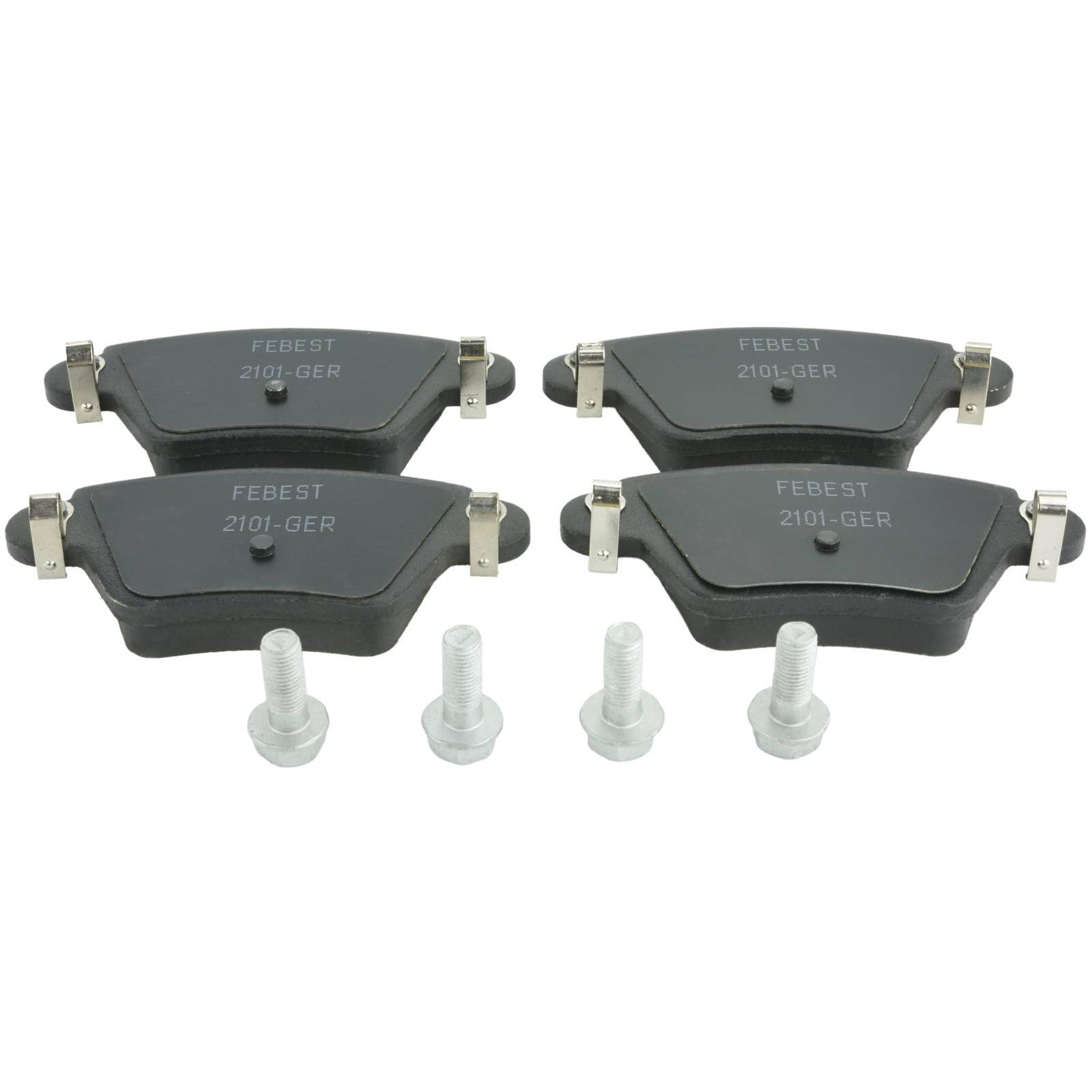 pad kit, disc brake, rear - kit (including bolts, with anti squeal shim)