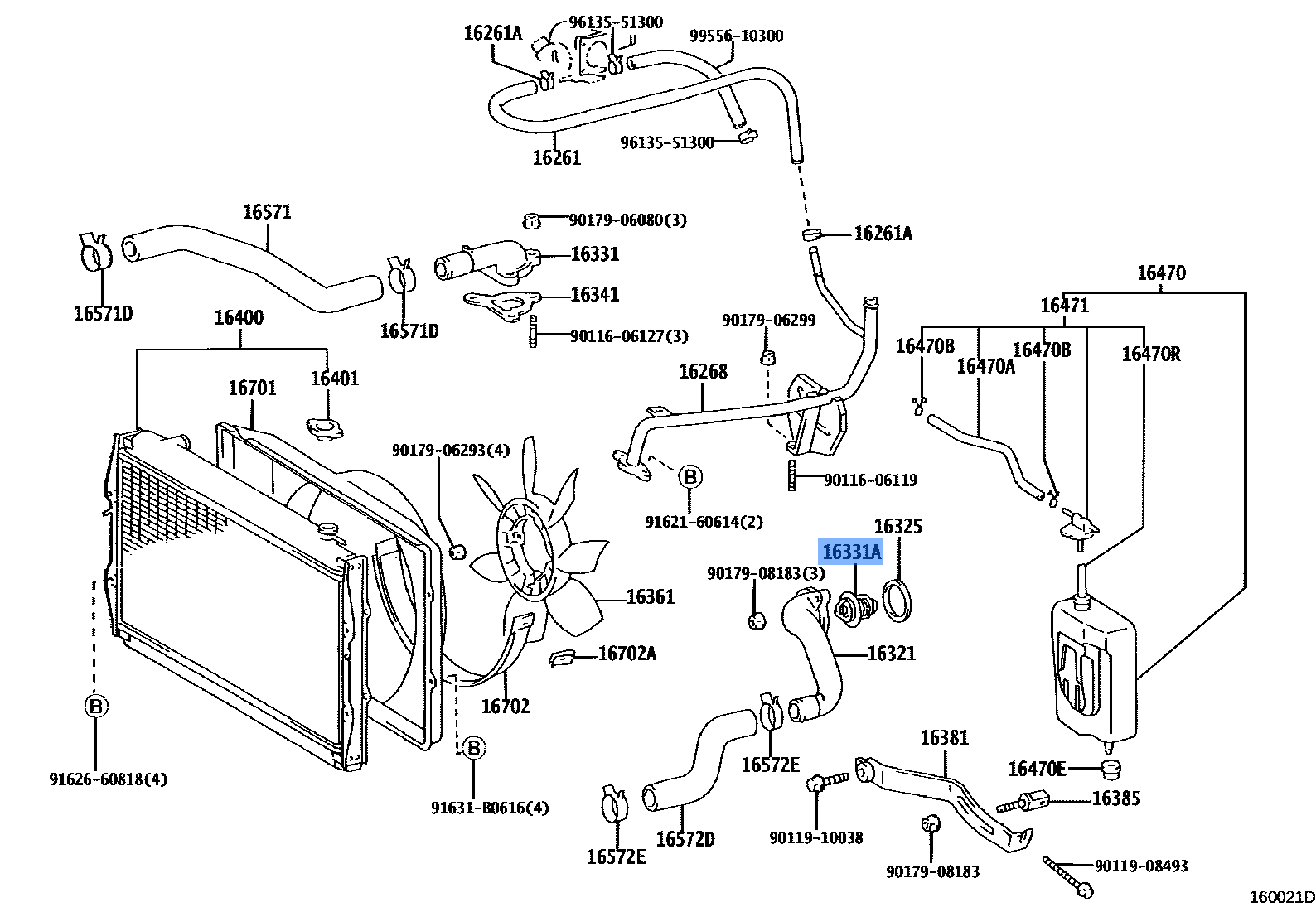TOYOTA 90916-03102 Thermostat
