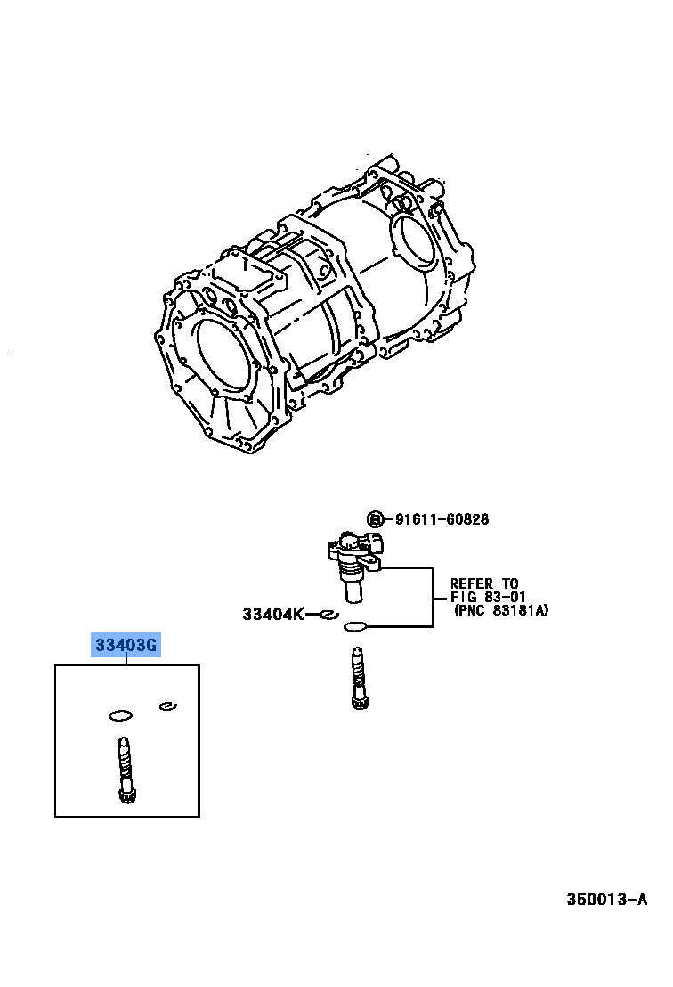 TOYOTA 33403-29315 Genuine Gear Sub-Assembly, Speedometer Driven