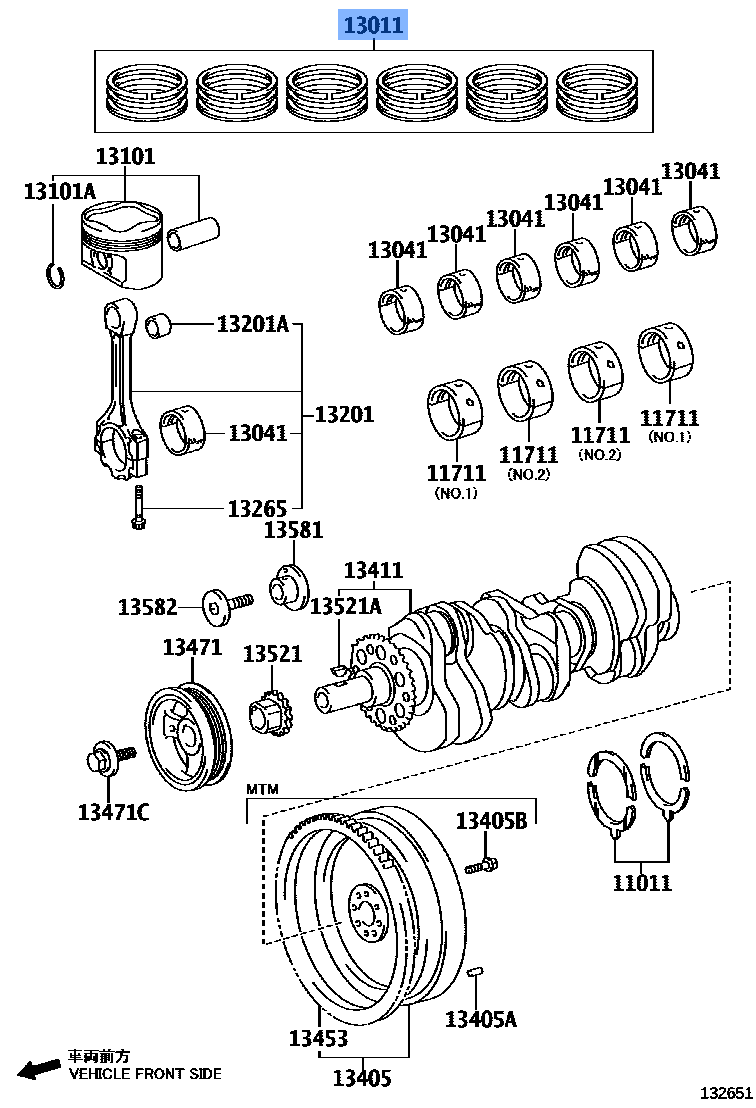Ring Set, Piston