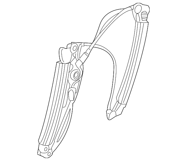 Window Regulator - BMW E65 E66 Front Right (Without Motor)