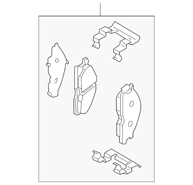 Pad Sub Set,Rr Calip
