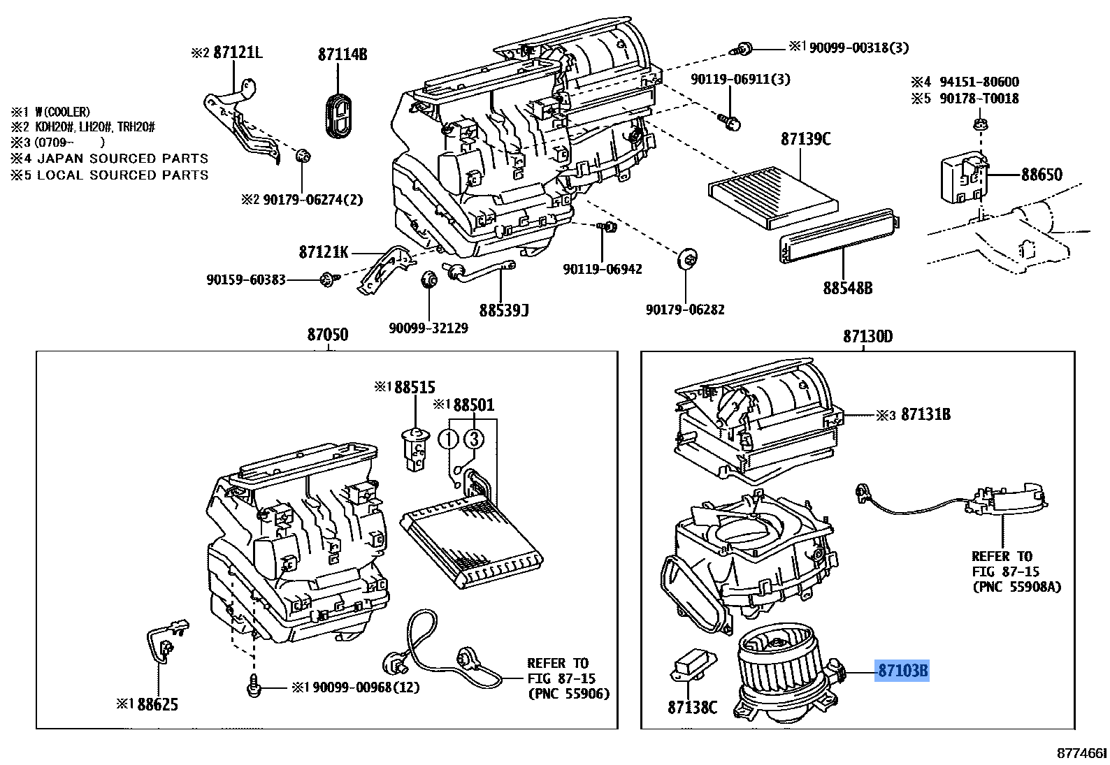 Motor Sub Assy Blower W/Fan