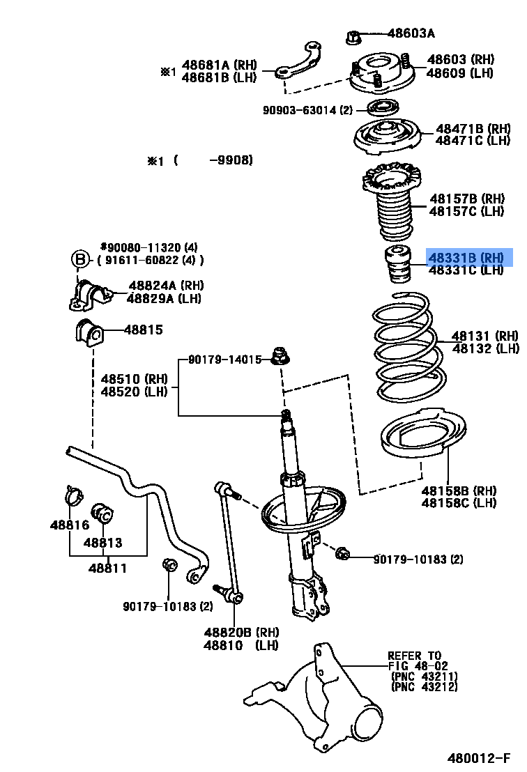 Bumper,Front Spring,Rh