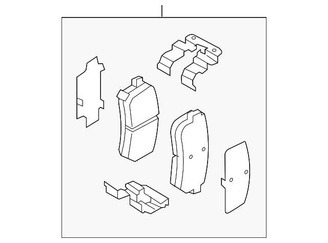 Pad Sub Set,Rr Calip