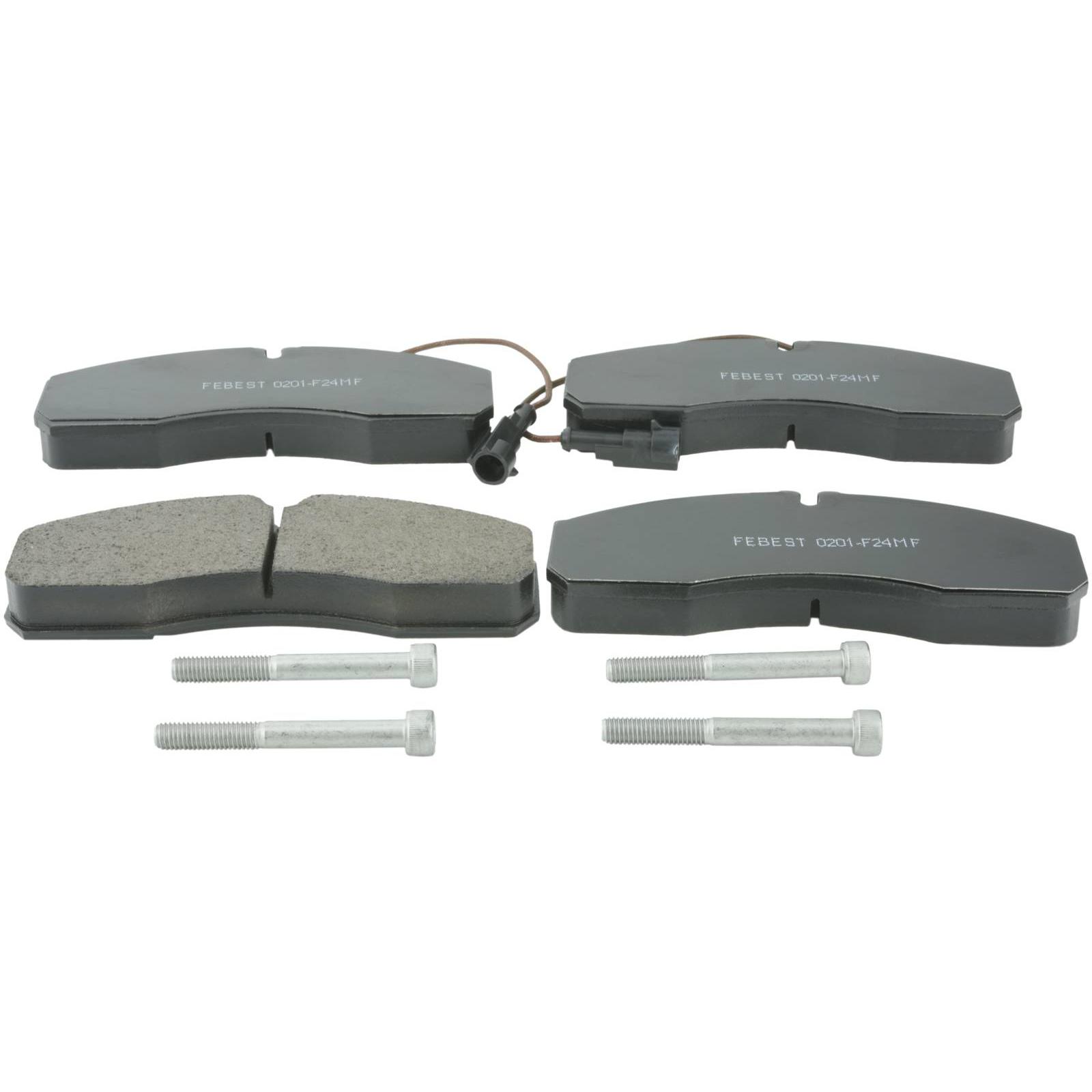 pad kit, disc brake, front - kit (including bolts, with wear sensor)