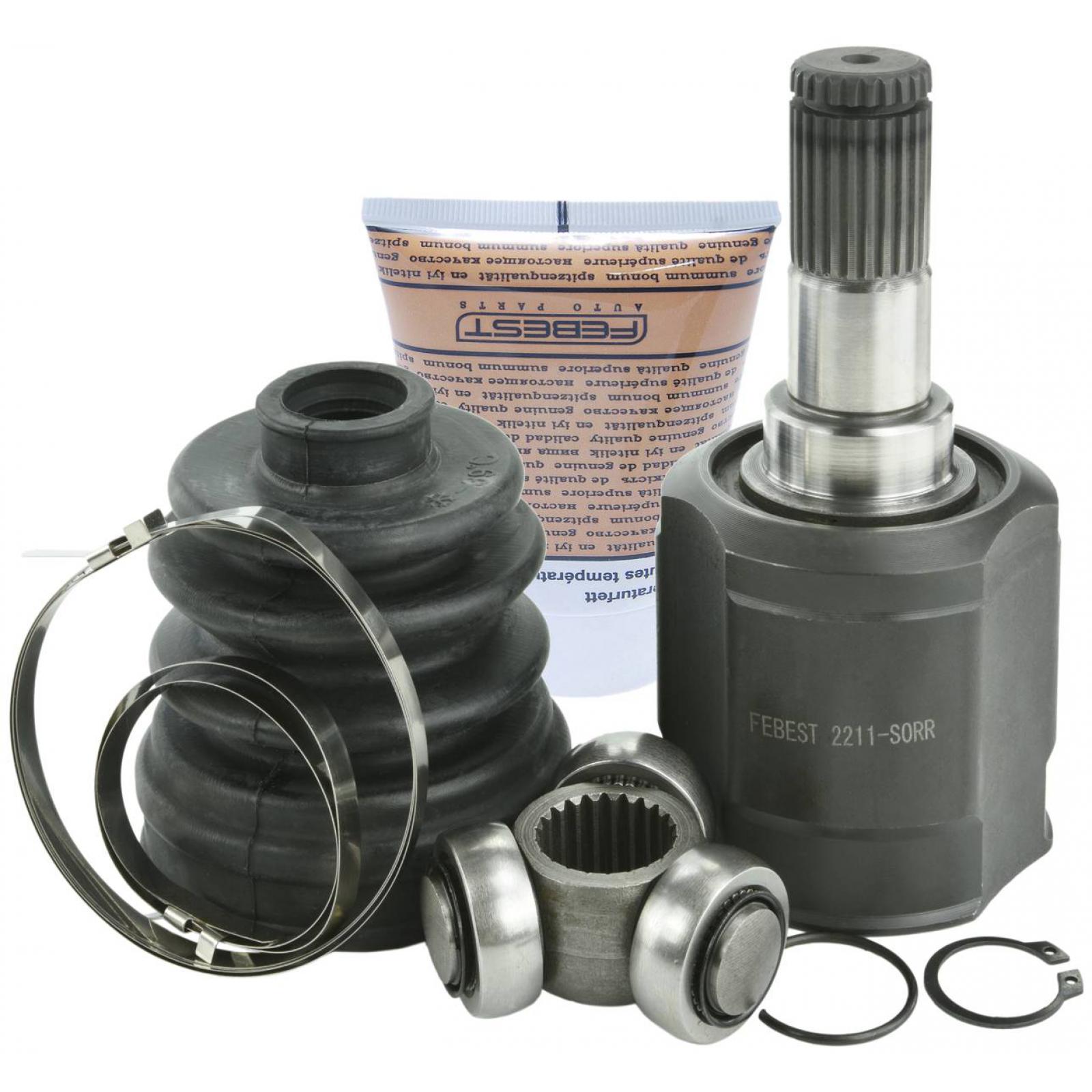 rear inner cv joint 22x35x25