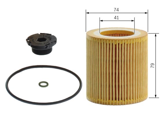 BOSCH F026407175 Oil Filter Element
