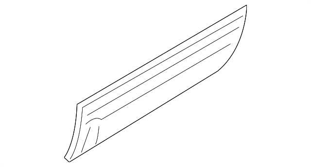 Moulding - Rear Door, Rh