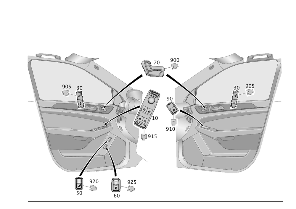 Door Lock Switch Db All New/Rh